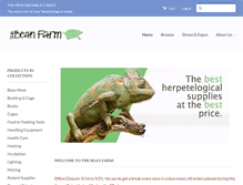 Tablet Screenshot of beanfarm.com